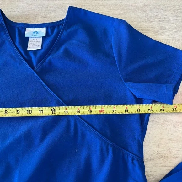 SB Scrubs Scrub Set Electric Blue Women's Small Top And Bottom - Picture 6 of 16